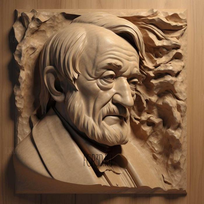 Richard Wagner 1 stl model for CNC